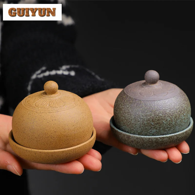 150ml Crude Pottery Latte Art Coffee Mug With Plate Milk Cup Afternoon Tea Mug Cup Saucer Kit Office Water Cup Teaset Collection