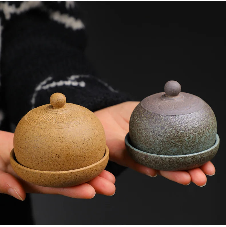 150ml Crude Pottery Latte Art Coffee Mug With Plate Milk Cup Afternoon Tea Mug Cup Saucer Kit Office Water Cup Teaset Collection