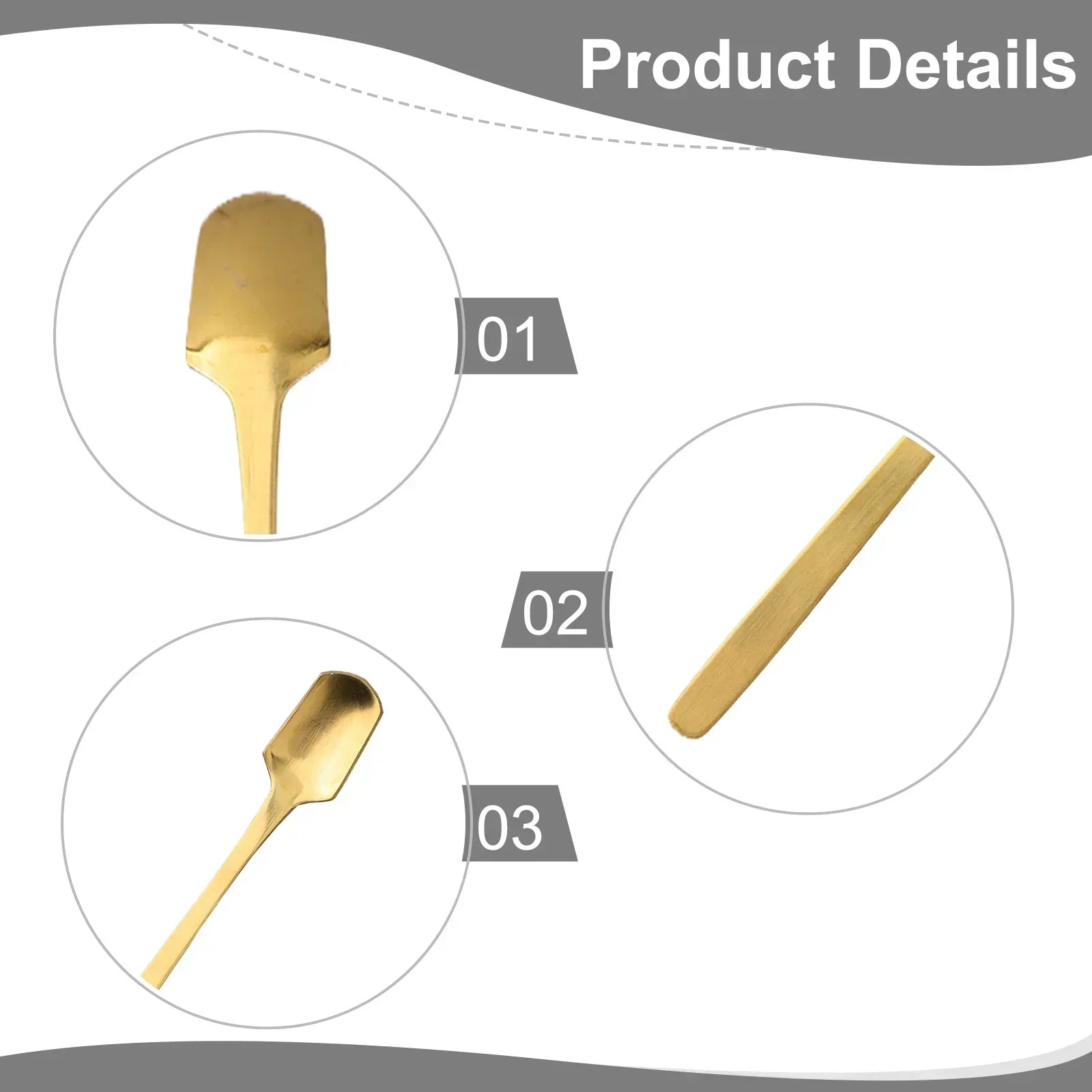 17/15cm Long Handle Coffee Stirrers Spoon New Stainless Steel Gold Silver Spoon Teaspoon For Kitchen Bar Drinks Muddler Stirrer