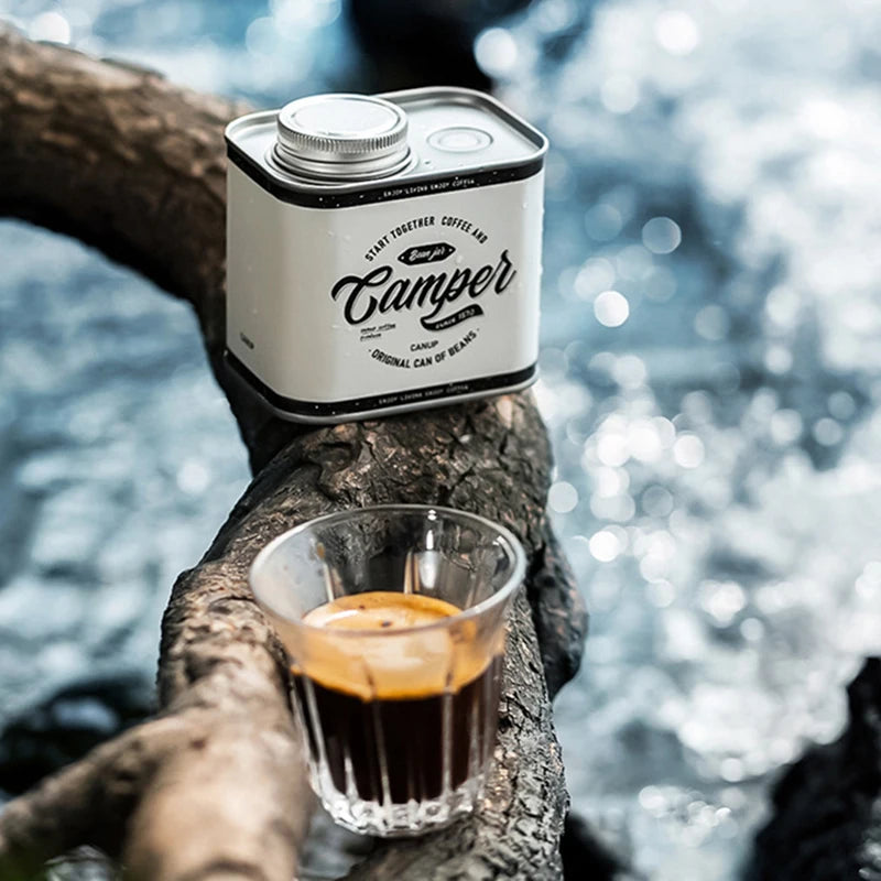 1PC Coffee Beans Sealed Cans Outdoor Camping Tin Box Packaging Storage Fresh-Keeping Breathing Tin Cans