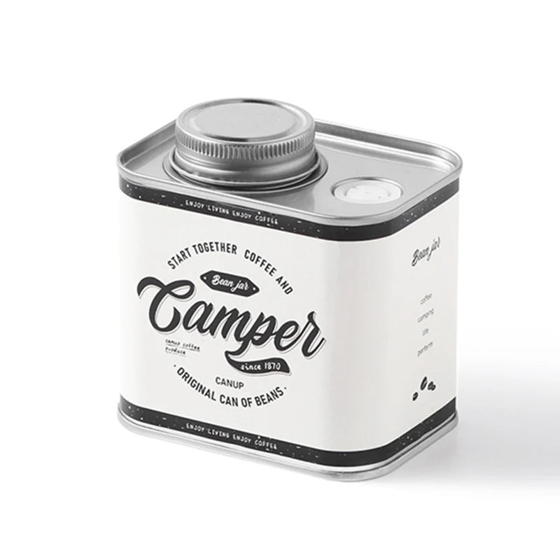 1PC Coffee Beans Sealed Cans Outdoor Camping Tin Box Packaging Storage Fresh-Keeping Breathing Tin Cans