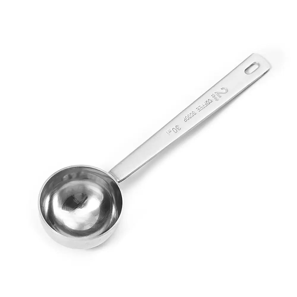 15/30ml Coffee Scoop Stainless Steel Coffee Spoon with Long Handle Measuring Spoon Tablespoon for Milk Fruit Powder Sugar Flour