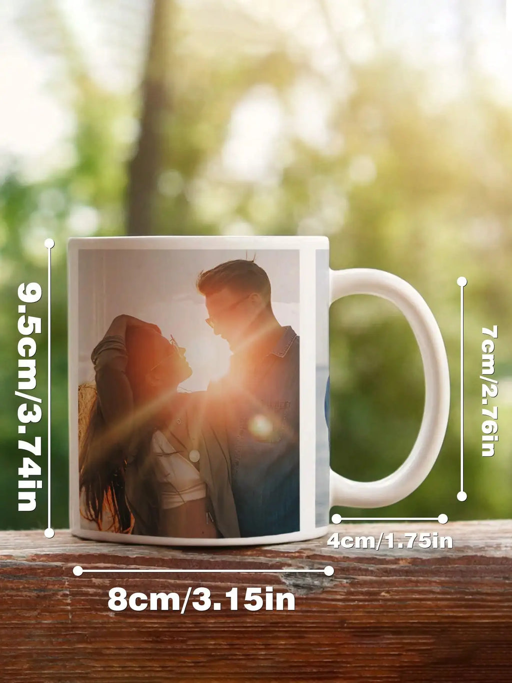 1pc Custom Photo Mug Personalized Coffee Mug with Photo Unique Gift for Anniversary Valentine's Housewarming Mother's Day
