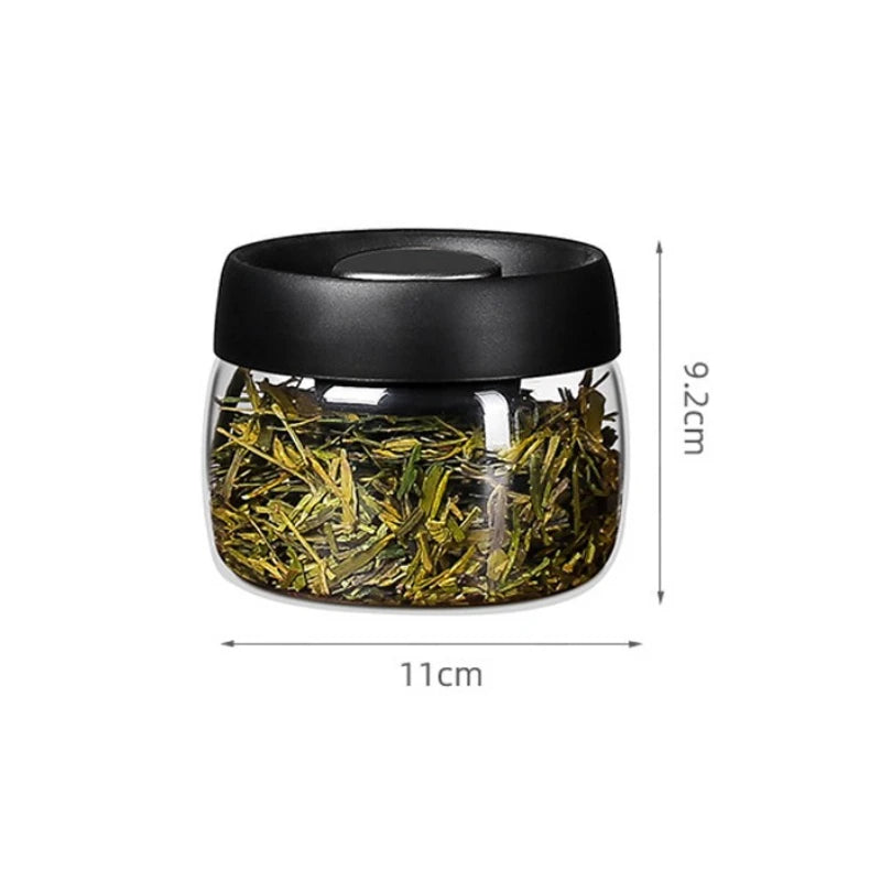 12oz/14.3oz Storage Bottles Vacuum Coffee Bean Canister Storage Container Airtight Storage Containers Simple Coffee Containers