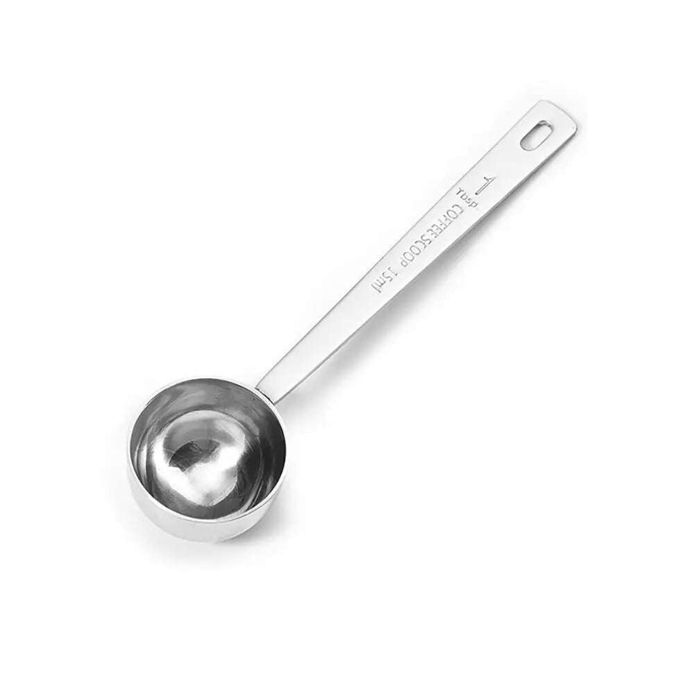 15/30ml Coffee Scoop Stainless Steel Coffee Spoon with Long Handle Measuring Spoon Tablespoon for Milk Fruit Powder Sugar Flour